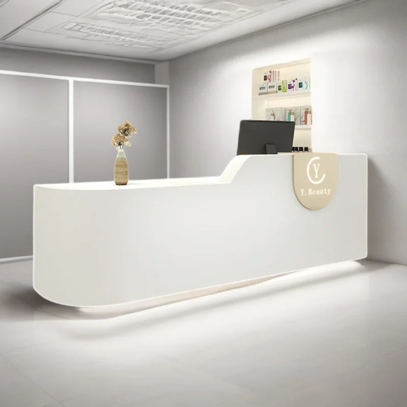 Customer Center Reception Tables Desks Atril Counter Beauty Salon Desk Front Pulpito Entrance Table Furniture Receptions De