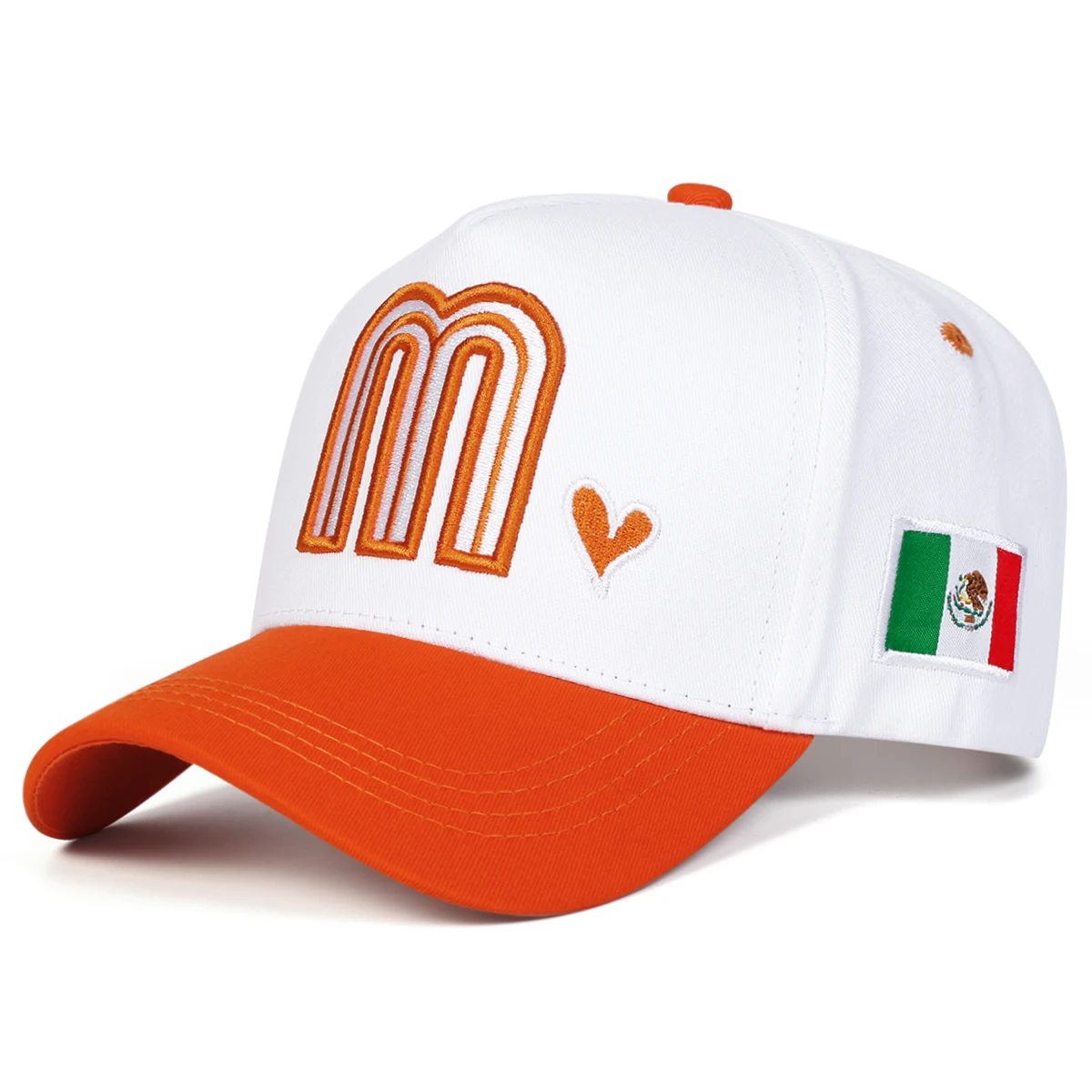 Unisex M Liebe Herz Stickerei Baseball Caps Frühling Herbst Outdoor Einstellbare Casual Hüte Sonnenschutz Hut Sport Kappe – Detail 2