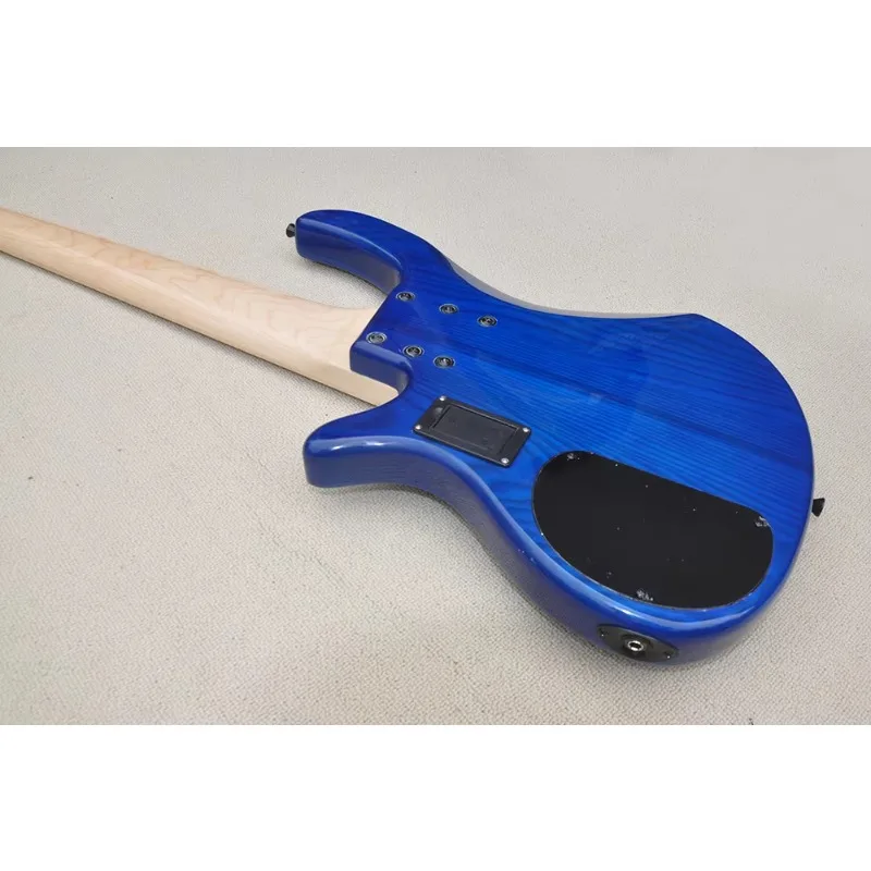 Flyoung Blue 5 Strings Instrument Electric Bass Guitar Bass Hot Selling Factory Price