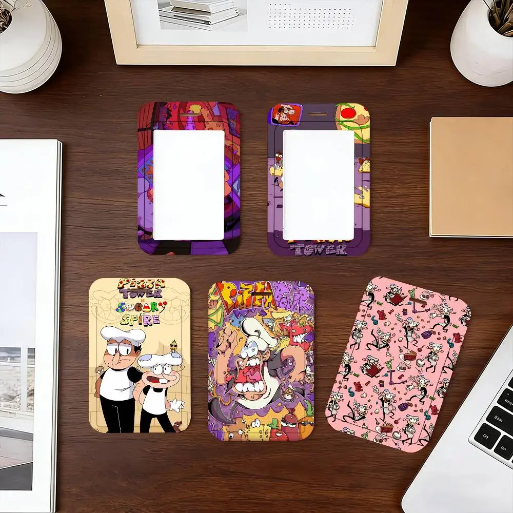Game Pizza Tower Cartoon Lanyard Card Holders Student ID Card Holders Neckband Card Holders Access Control Accessories Gifts