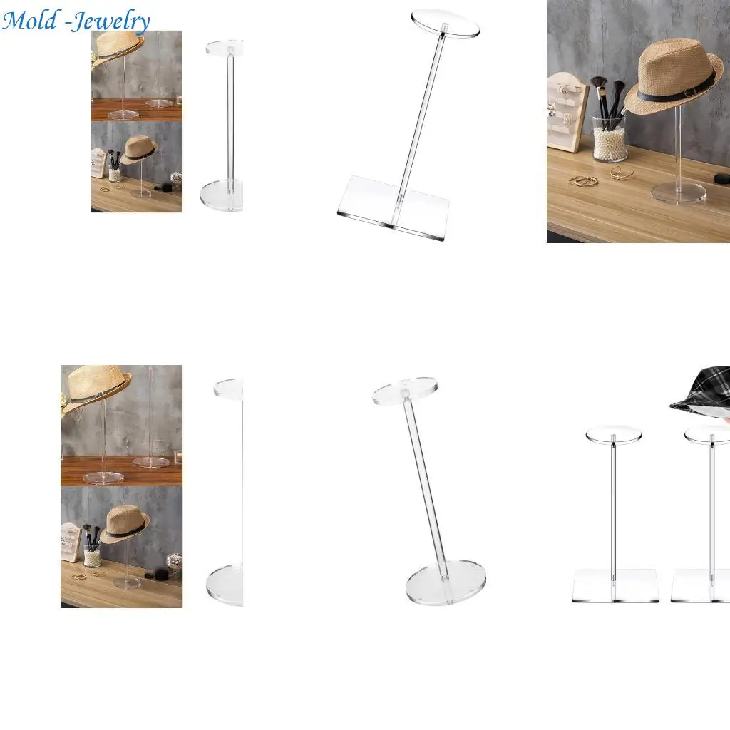 

69HB Clear Acrylic Hat Display Stands Convenient for Retail Shops or Home Organization Enthusiasts Daily Use Craft Supplies