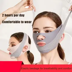 Wielokrotnego użytku bandaż wyszczuplający do twarzy V Line Face Shaper Women Chin Cheek Lift Up Belt Facial Massage Strap Face Skin Care Beauty Tools