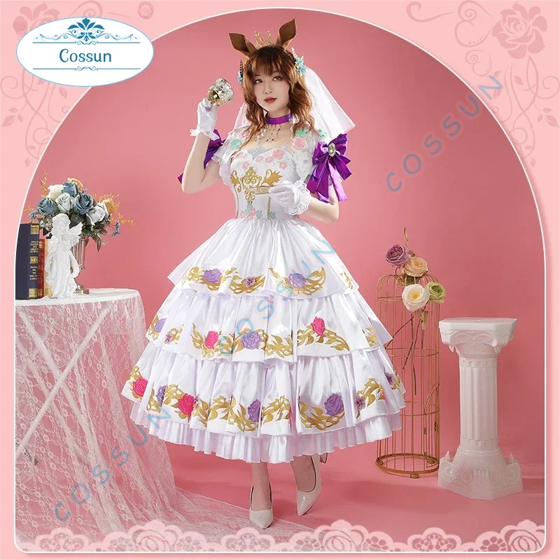 

[Customized] Pretty Derby Aston Machan Cosplay Costume Anime Game Suit Gorgeous Dress Halloween Outfits Women Dress