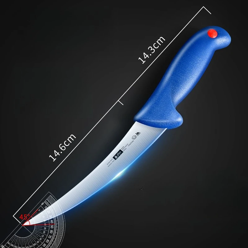 Ausbeinmesser, Steakmesser, Schlachtmesser, ultrascharfes Edelstahl, kleines gebogenes Messer, Metzgerhäutungsmesser