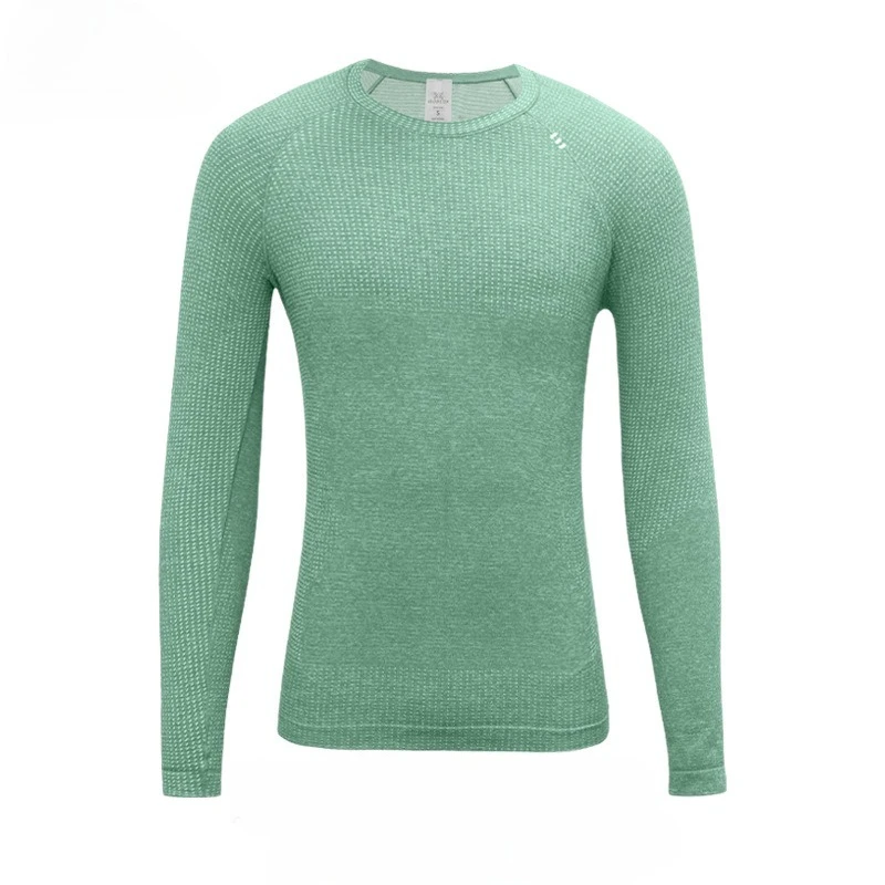 

Men’s Spring Autumn Running Shirt Quick Dry Long Sleeve Solid Color Sports Top Breathable Training Base Layer Outdoor Fitness