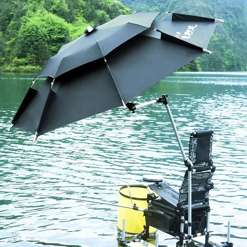 

Portable Quick-Set Sun Shelter for Outdoor Fishing, Beach and Camping Windproof Shade，Folding Fishing Umbrella with Ground Spike