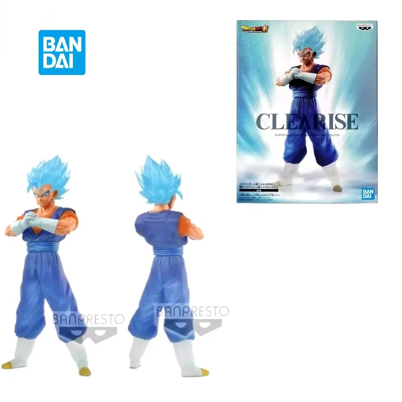 In Stock Original Bandai Banpresto Dragon Ball Z CLEARISE Super Saiyan Vegetto Anime Figure Model Collection Toys Hoilday Gifts