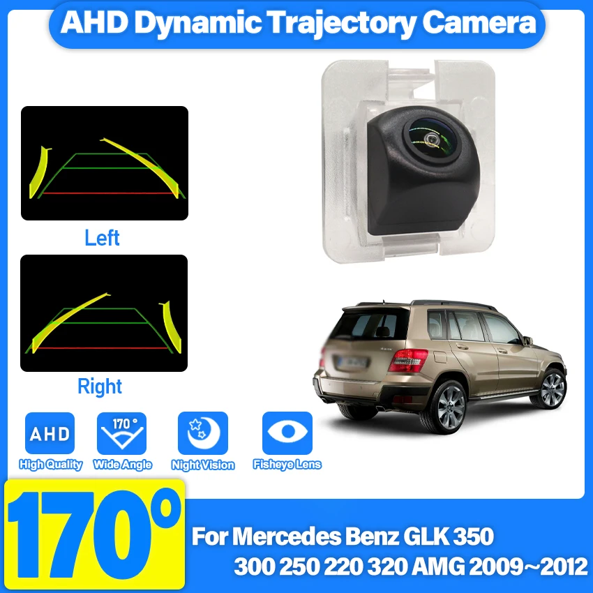 Rear View Camera For Mercedes Benz GLK 350 300 250 220 320 AMG 2009 2010 2011 2012 Full HD Night Vision Backup camera Waterproof