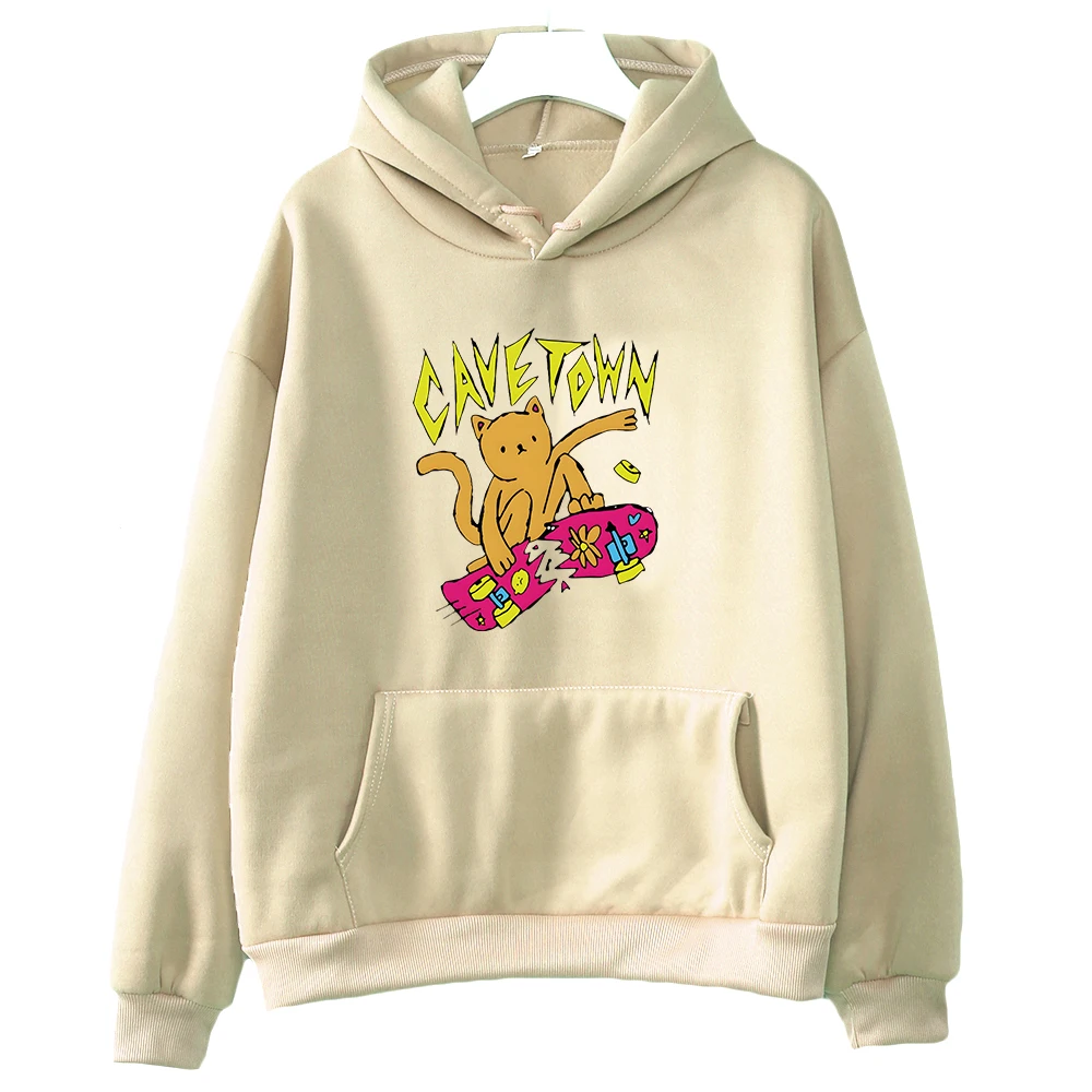 Cavetown Mèo Áo Kawaii Hình Hoạt Hình In Áo Nỉ Dài Tay Đồ Họa Áo Thun Kèm Mũ Trùm Đầu Nữ Khoác Hoodie Âm Nhạc Cao Cấp