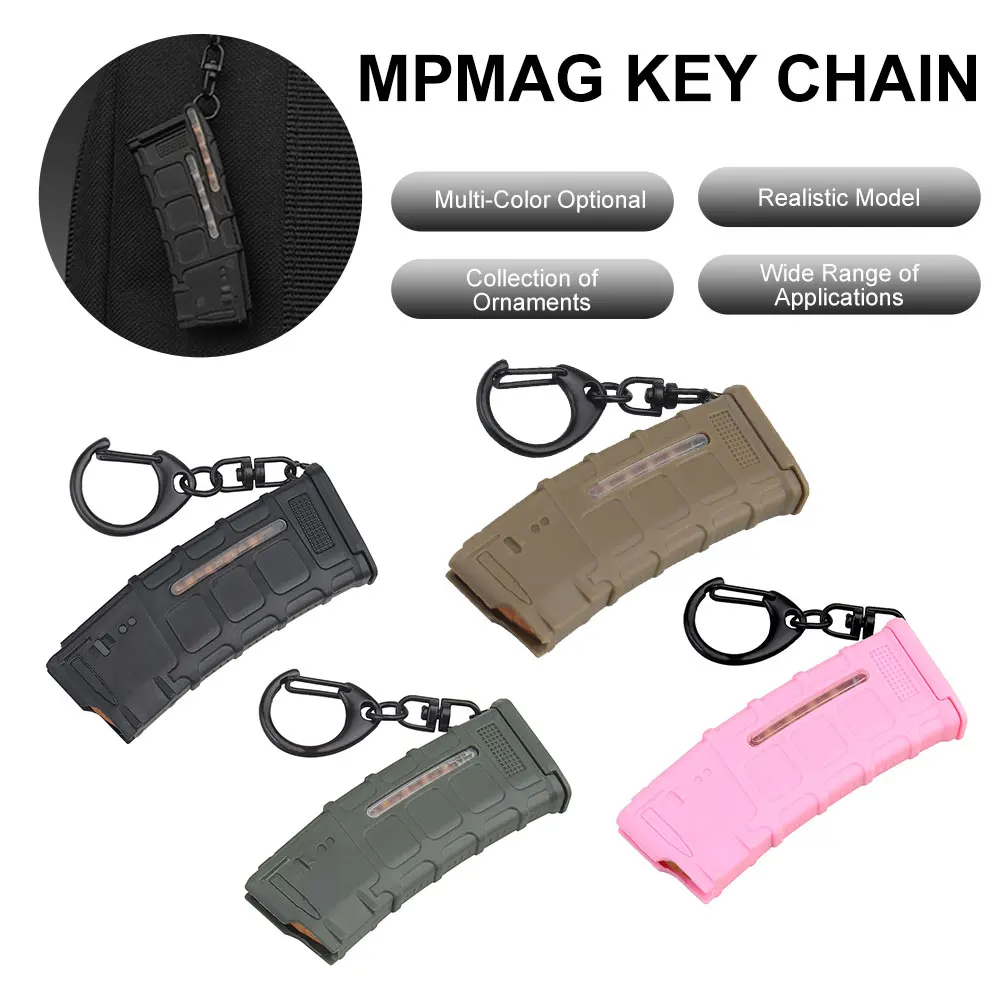 Mag Mô Hình Mini Móc Khóa Chiến Thuật Ba Lô Đồ Trang Trí 5.56Mm Tạp Chí Trang Trí Móc Khóa Bóng Sơn Phụ Kiện Ngoài Trời Dụng Cụ