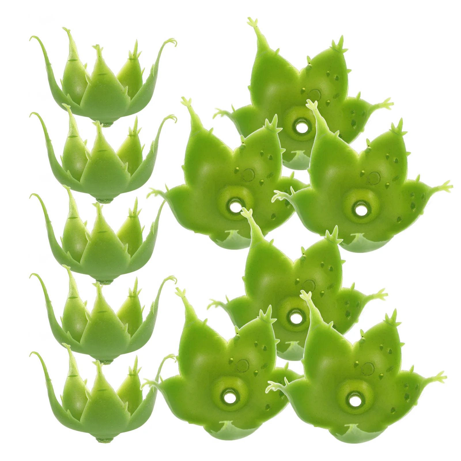 100 قطعة زهرة الورد الكالكس البلاستيك الاصطناعي Sepals Diy بها بنفسك تشكيلة زهور باقة الزفاف ديكور المنزل لوازم الحرفية فو #5