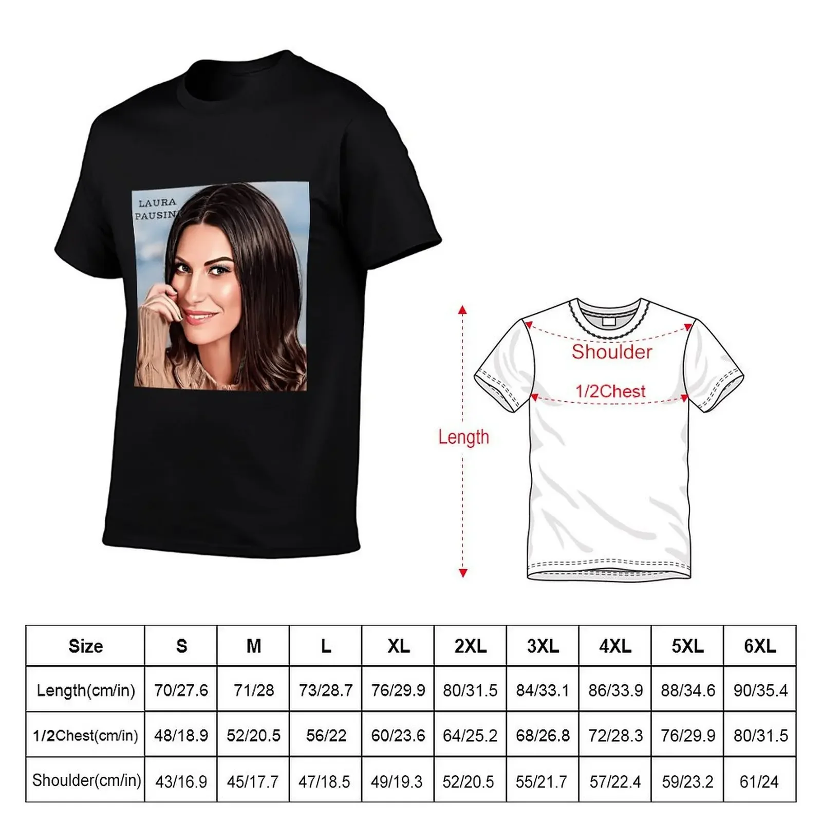 LAURA PAUSINI T-Shirt anime t shirts oversized t shirt Aesthetic clothing compression shirt men