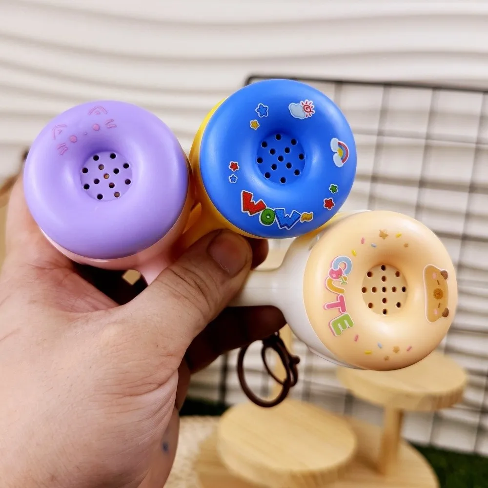 새로운 귀여운 카피바라 미니 스피커 키체인 만화 루프 플레이 녹음기 키링 플라스틱 음성 변조기 핸드백 장식 창의적인 선물