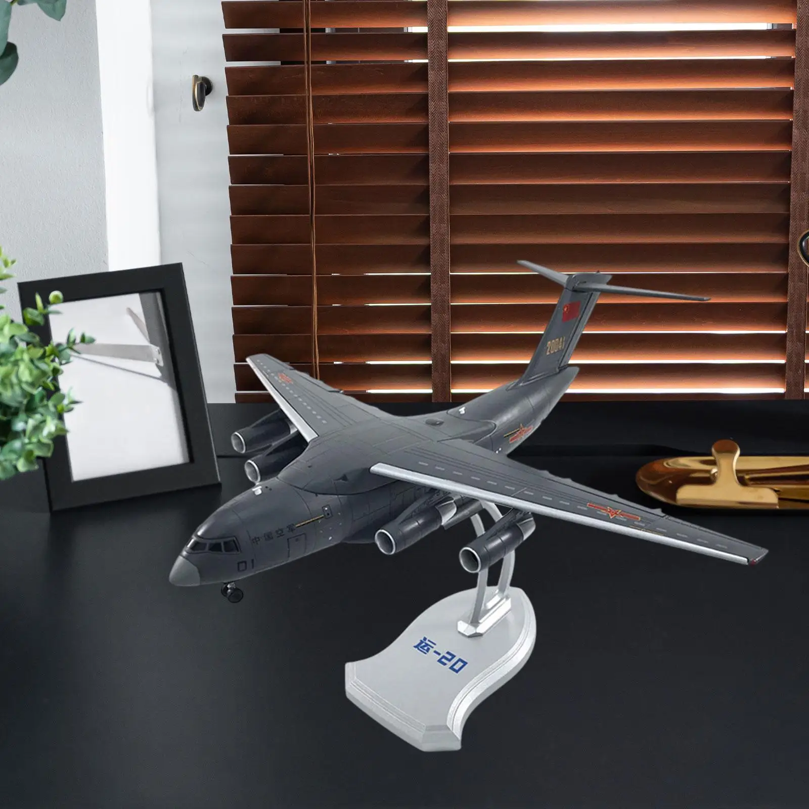 1/130 Scale Y-20 Transport Aircraft Diecast Model for Bar Living Room Home