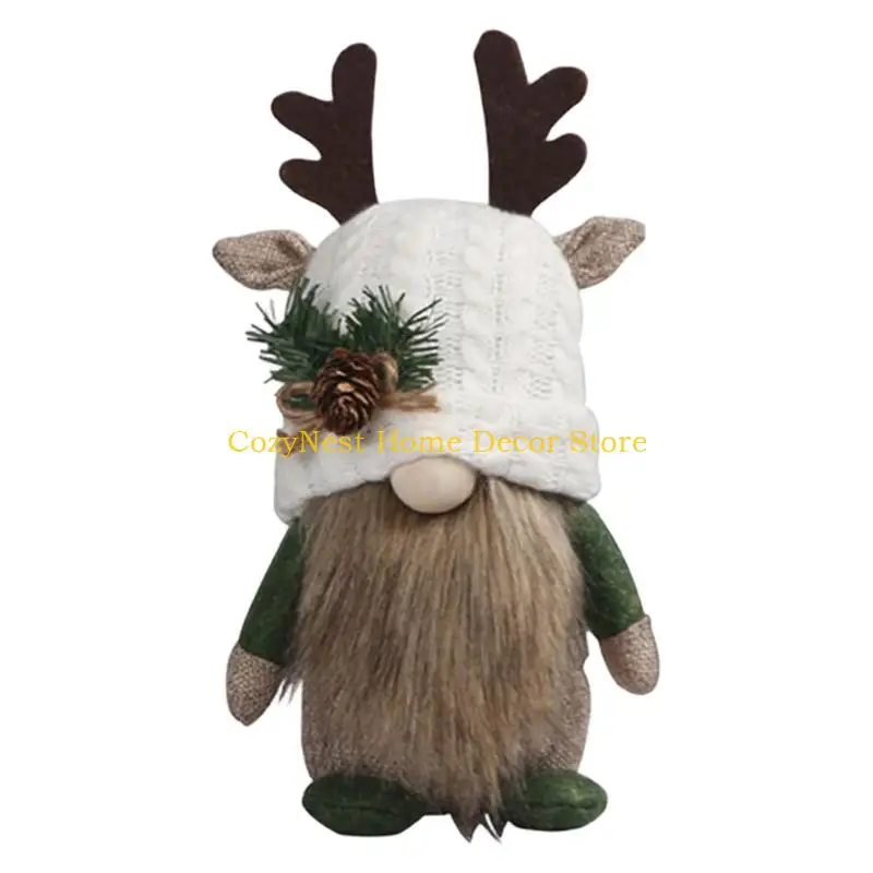 92MF Small Shelf Figurine with Beard Trim for Desk Styling and Home Entry Display