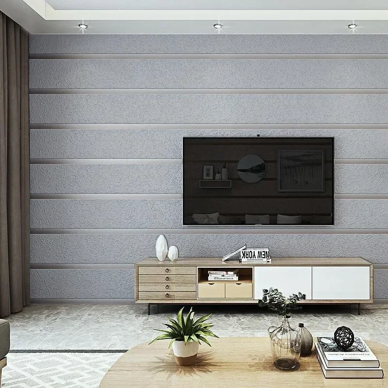 Modern Stripe Wallpaper Non Woven Thickened Home Decor Imitation Deerskin Wallpaper Bedroom Decor Living Room 3d Wallpaper обои
