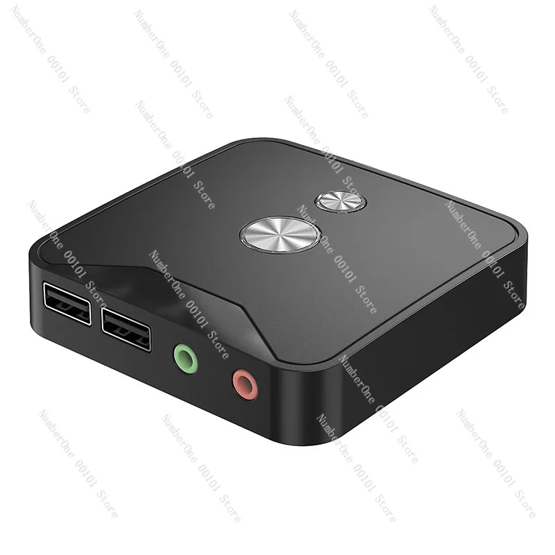 KG-02 Internet cafe computer desktop switch Internet cafe chassis USB2.0HUB extension switch with audio