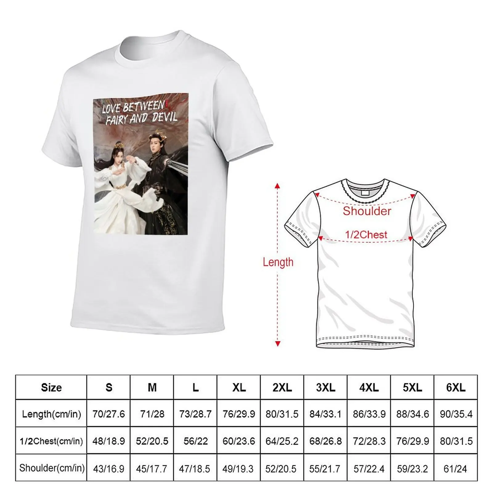 Love Between Fairy And Devil T-Shirt kawaii clothes tees mens graphic t-shirts funny