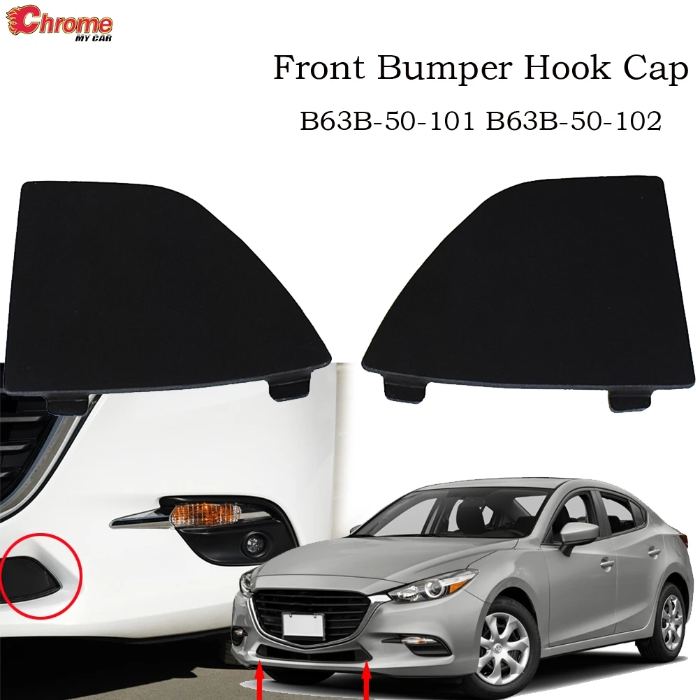 Car Front Lower Grille Bumper Cover Decoration Cap For Mazda 3 2016 2017 2018 B63B-50-101 B63B-50-102 Car Head Plastic BANE50101