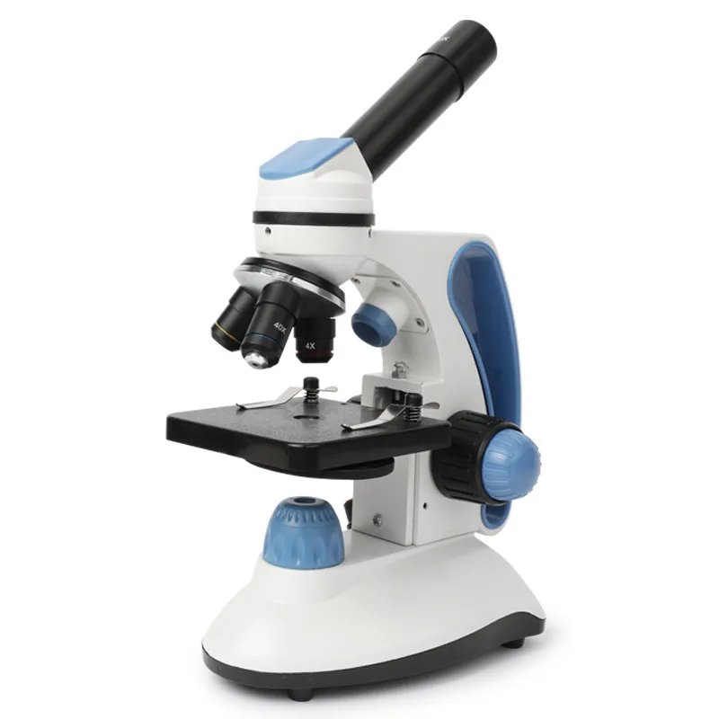 2000X Children's Microscope Carrying Specimens Student Experiment Monocular Electron Microscope