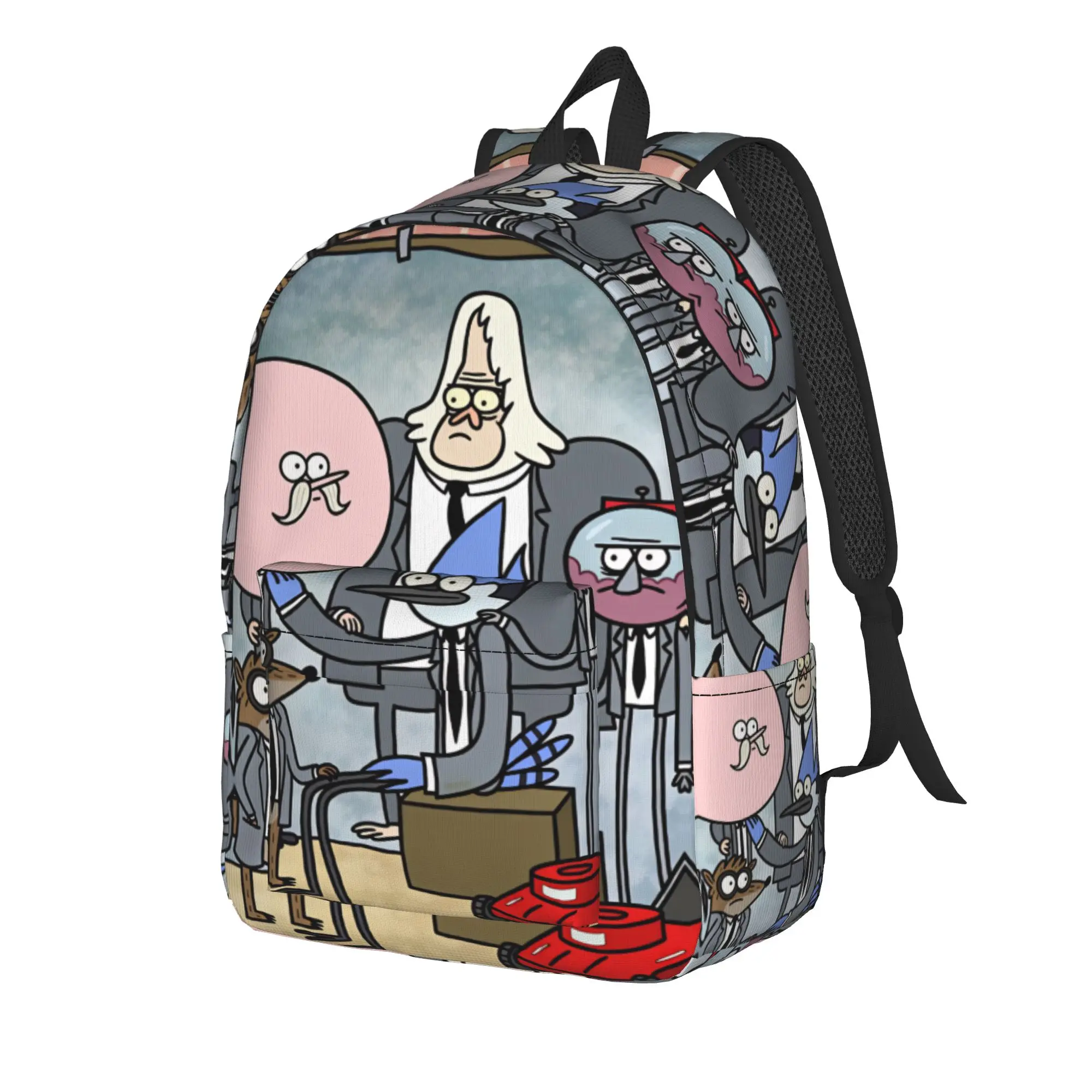 Mordecai And Rigby  Backpack  Fashion Backpacks Unisex Sport Breathable School Bags Custom Rucksack