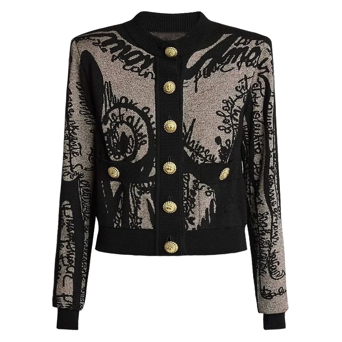 

Embroidered Knitted round Ne Sweater Classic Sle Spring Autumn New Arrival Faionable Open Cardigan Outerwear for Women