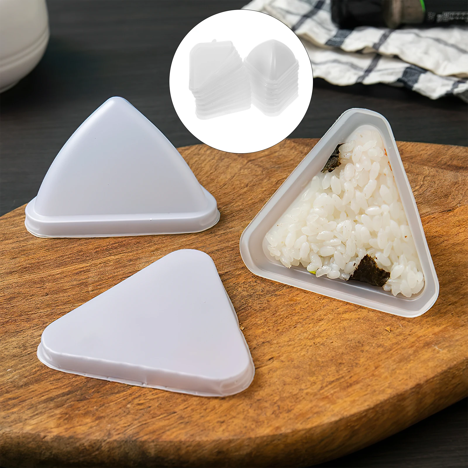 

20Pcs Ice Gift Box Onigiri Mold Triangle Rice Ball Maker DIY Sushi Mold Kitchen Supply Rice Molds Sushi Mould