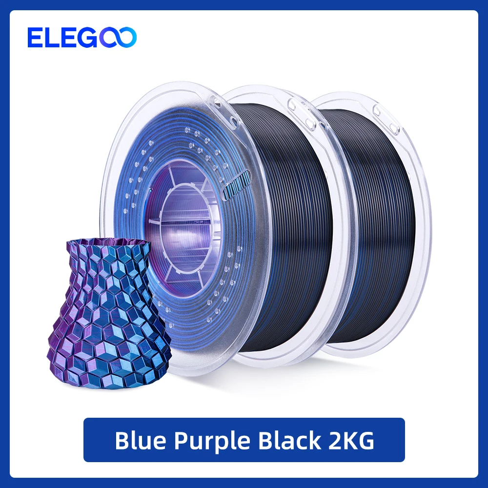 ELEGOO 2KG Zijde PLA Filament 1.75mm 3D Printer Filament voor FDM 3D Printers Elegoo PLA voor Elegoo Centauri Carbon