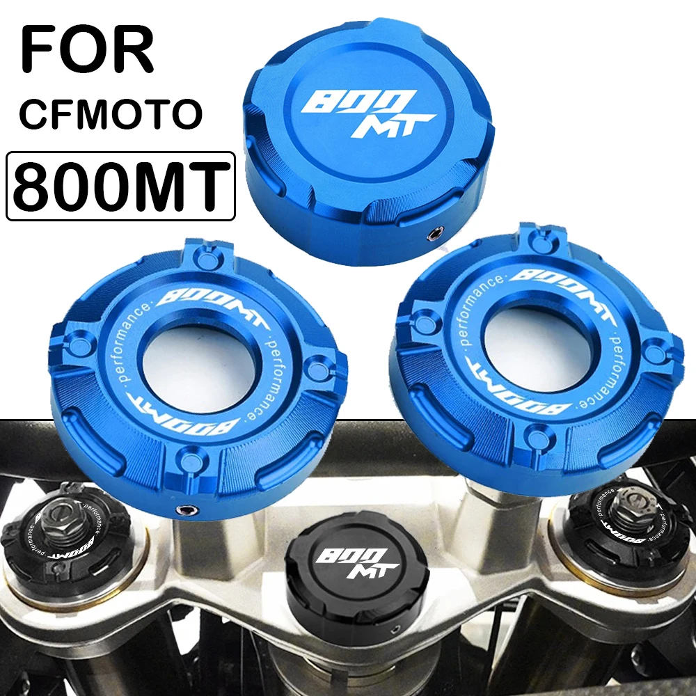 For CFMOTO 800MT CF 800 MT MT800 2023 2024 2025 Aluminum Motorcycle Three-Star Column Upper Shock-absorbing Trim Cap Front Cover