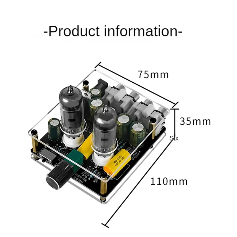 لوحة نهائية موثوقة بتيار مستمر 6K4 أنابيب مع نسخة معززة لوحة Preamp مكبر للصوت Hifi Tube Preamplifier Board-ABDQ