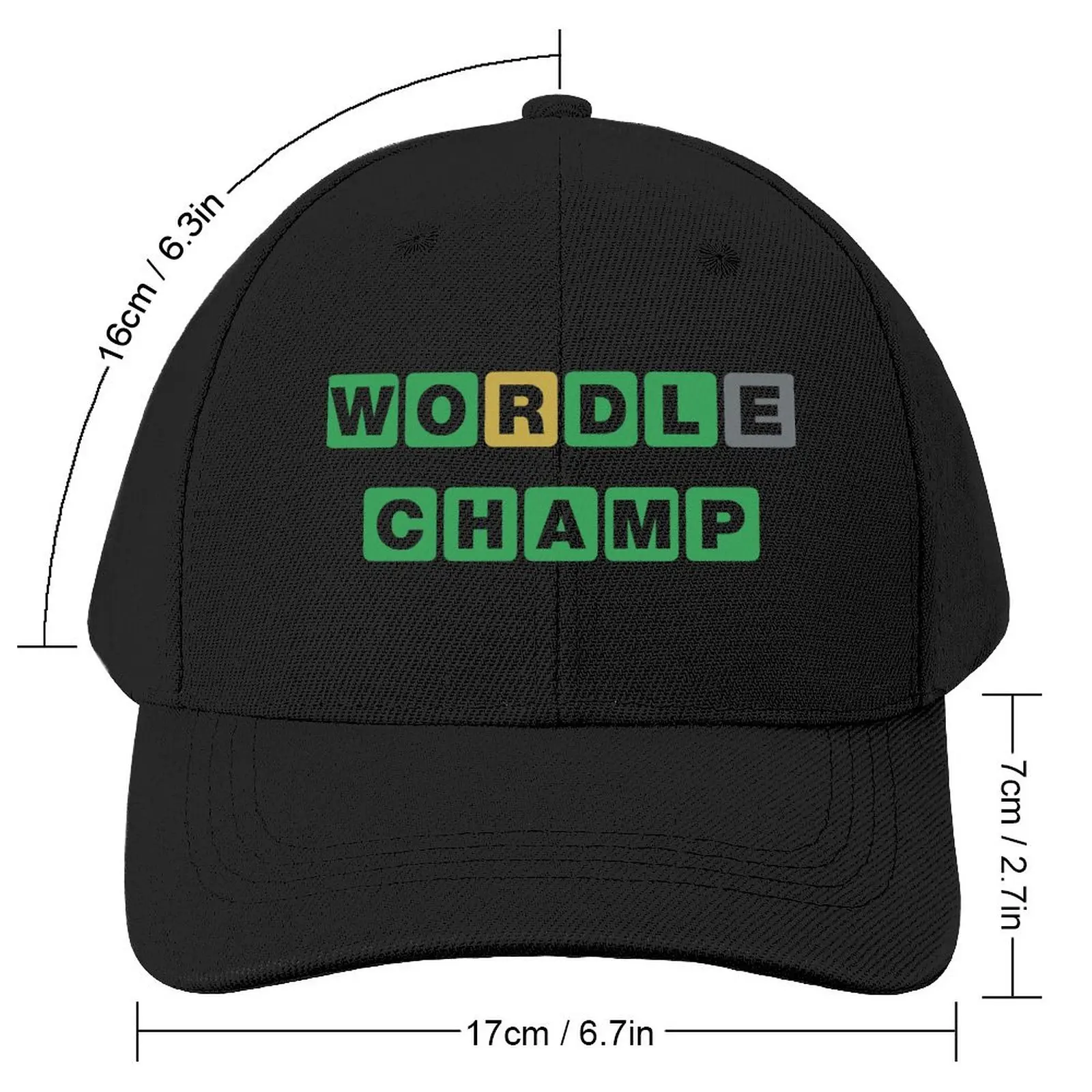 Wordle Champ Baseball Cap Christmas Hats Uv Protection Solar Hat Hip Hop Hats Man Women's