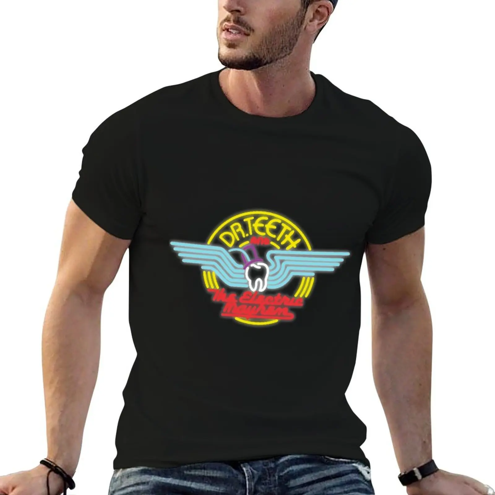 Dr Teeth And The Electric Mayhem T-Shirt graphic shirts hippie clothes t shirts for men cotton