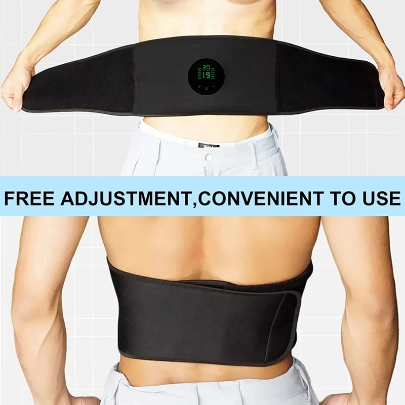 EMS Muscle Stimulator Abdominal Trainer Body Vibration Massage Slimming Belt Waist AB Machine Fitness Workout Equipment Dropship