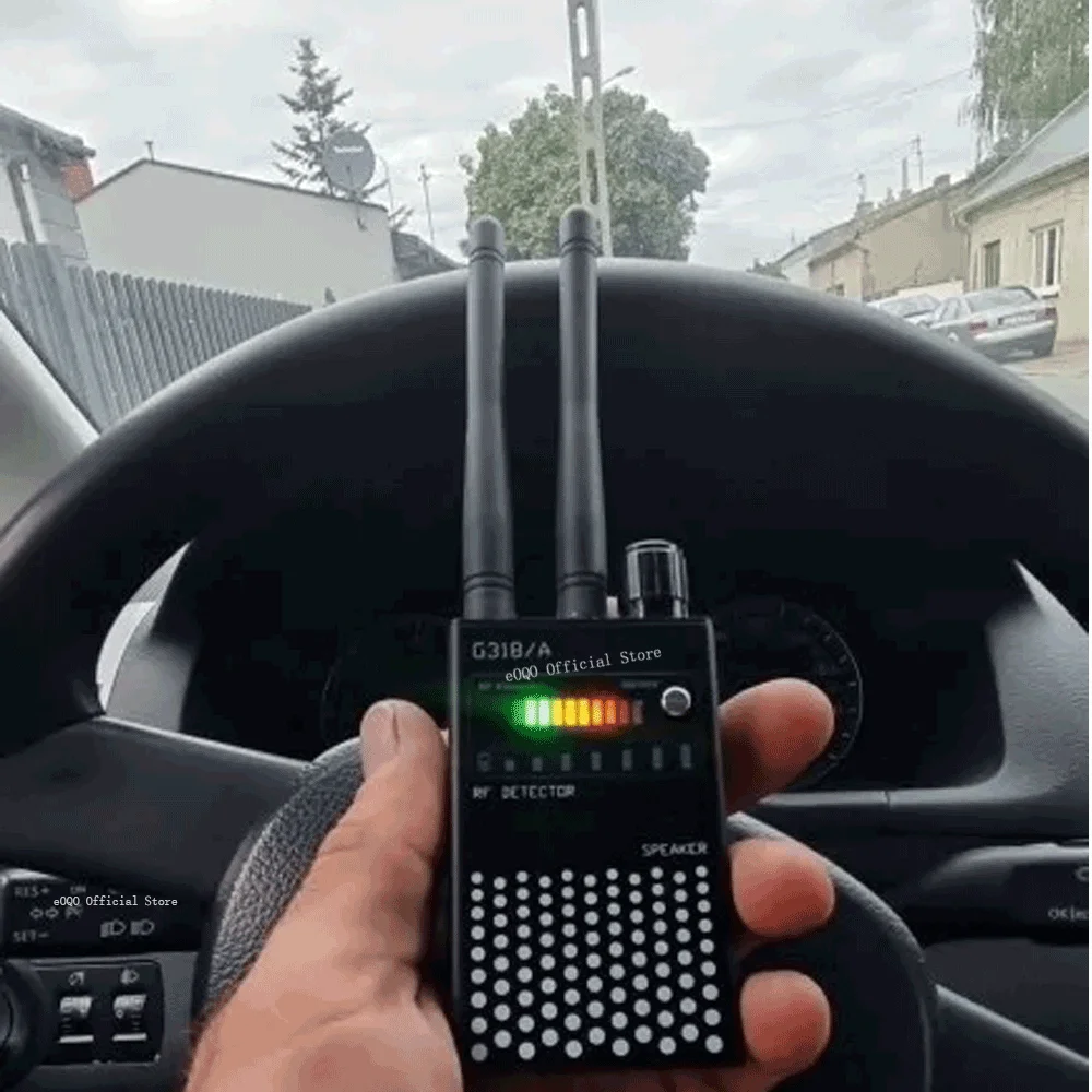 

Anti-Spy GPS Wireless Signal Automatic Detector Finder Tracker Frequency Scan RF GSM Frequencies Detect Security Protection 318A