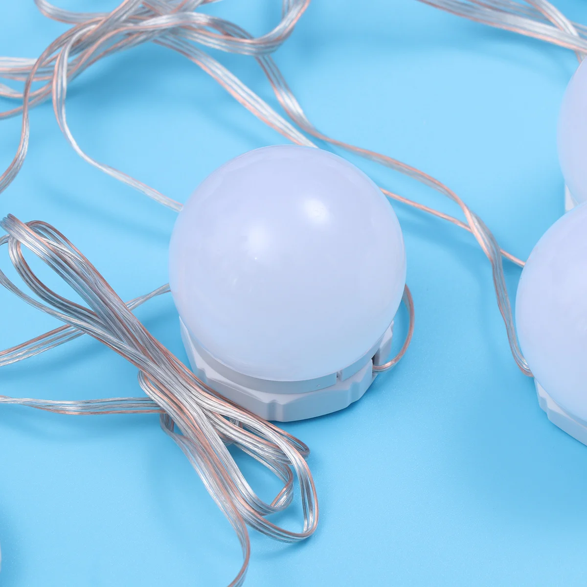 1 ชุดไฟ LED กระจกเงา 3 สีปรับความสว่างได้ USB ขับเคลื่อนการป้องกันดวงตาไม่มีการสั่นไหวใช้งานง่ายในร่มกลางแจ้ง