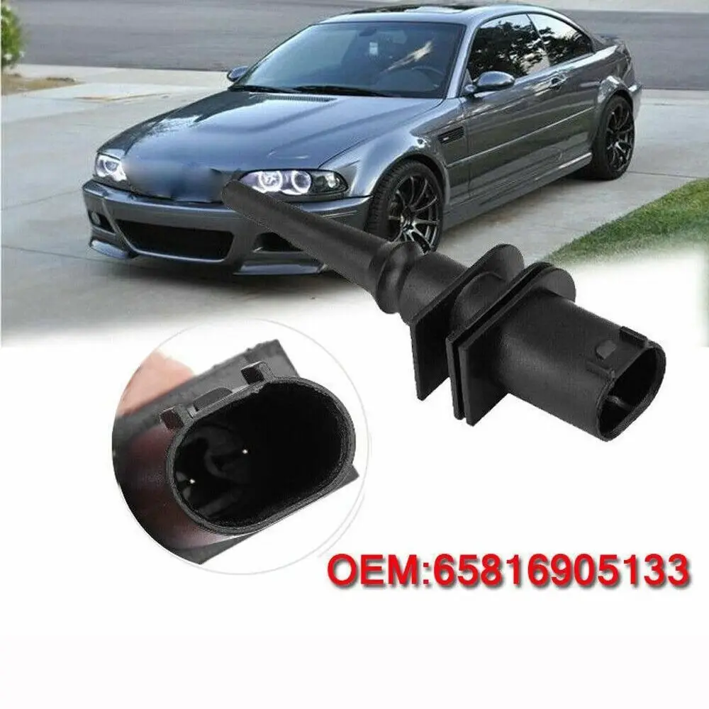 65816905133   Sensore di temperatura ambiente esterno Accessori per auto Sensore di temperatura dell'aria per auto nero per BMW Serie 3 E46 E90 E91 E92