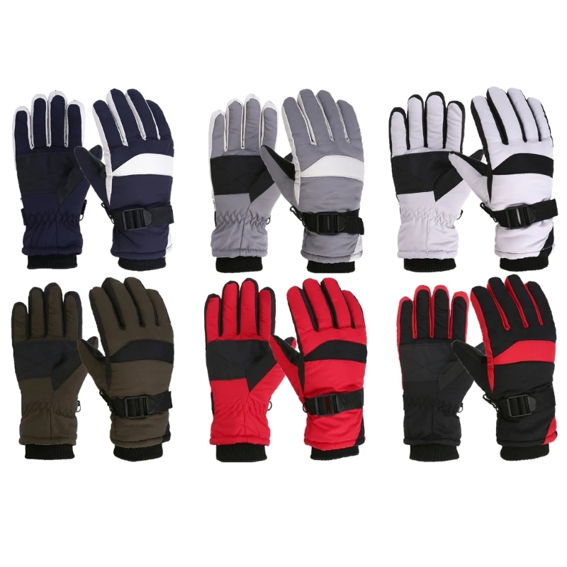 

Children Ski Gloves Boys Girls Waterproof Winter Gloves Windproof Cycling Gloves Warm Snow Gloves for Snowboarding W3JF