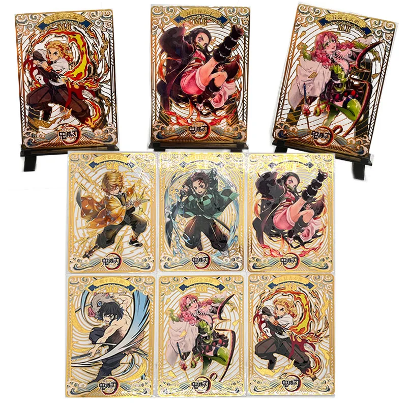 

Demon Slayer Metal Card Kamado Tanjirou Kanroji Mitsuri Rengoku Kyoujurou Anime Characters Game Collection Boys Birthday Gifts