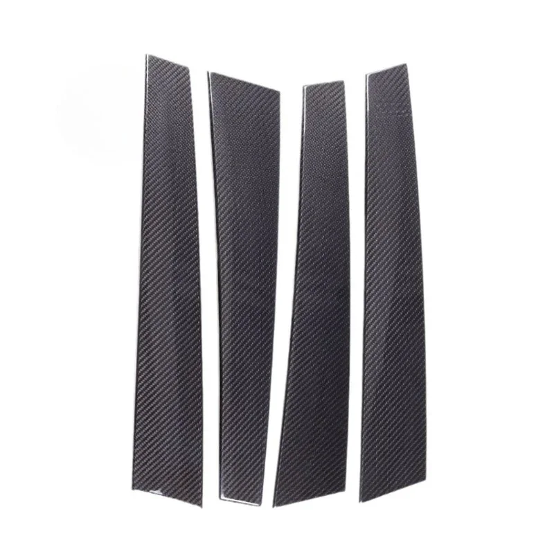 For Maserati Grecale Real Dry Carbon Fiber 2022-2023 Exterior Center Pillar Trim Strip Decoration Modification Accessories