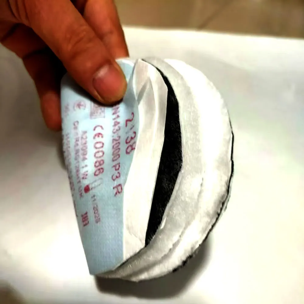 2138 P3 R مرشح جسيمات مع مستوى التضجيج لقناع الغبار التنفس من سلسلة 3m 6800 7502 6200 #4