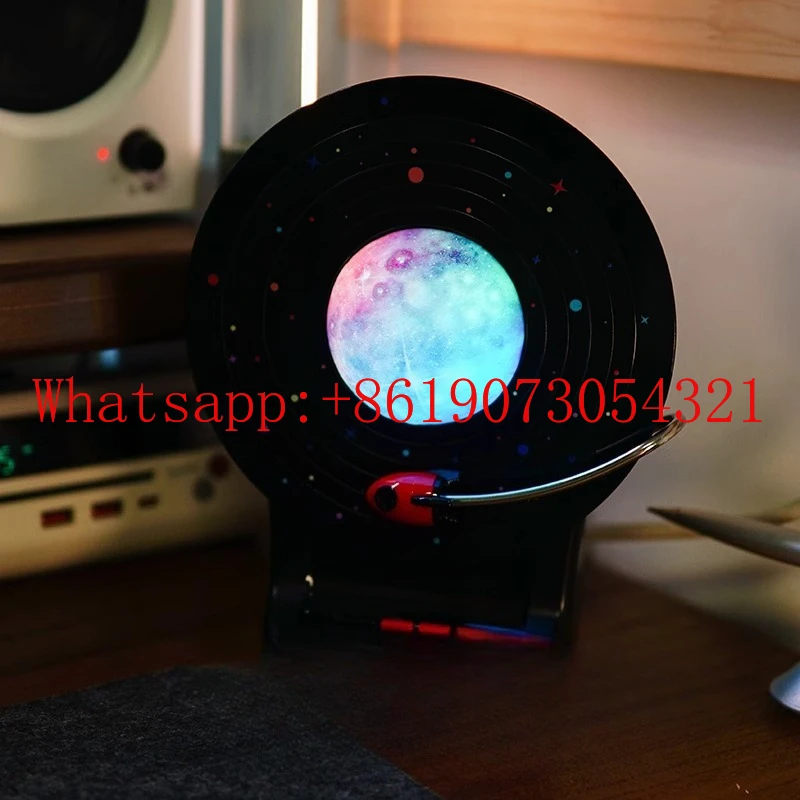 

Space bluetooth speaker, desktop mobile phone stereo, subwoofer, wireless home and outdoor with light