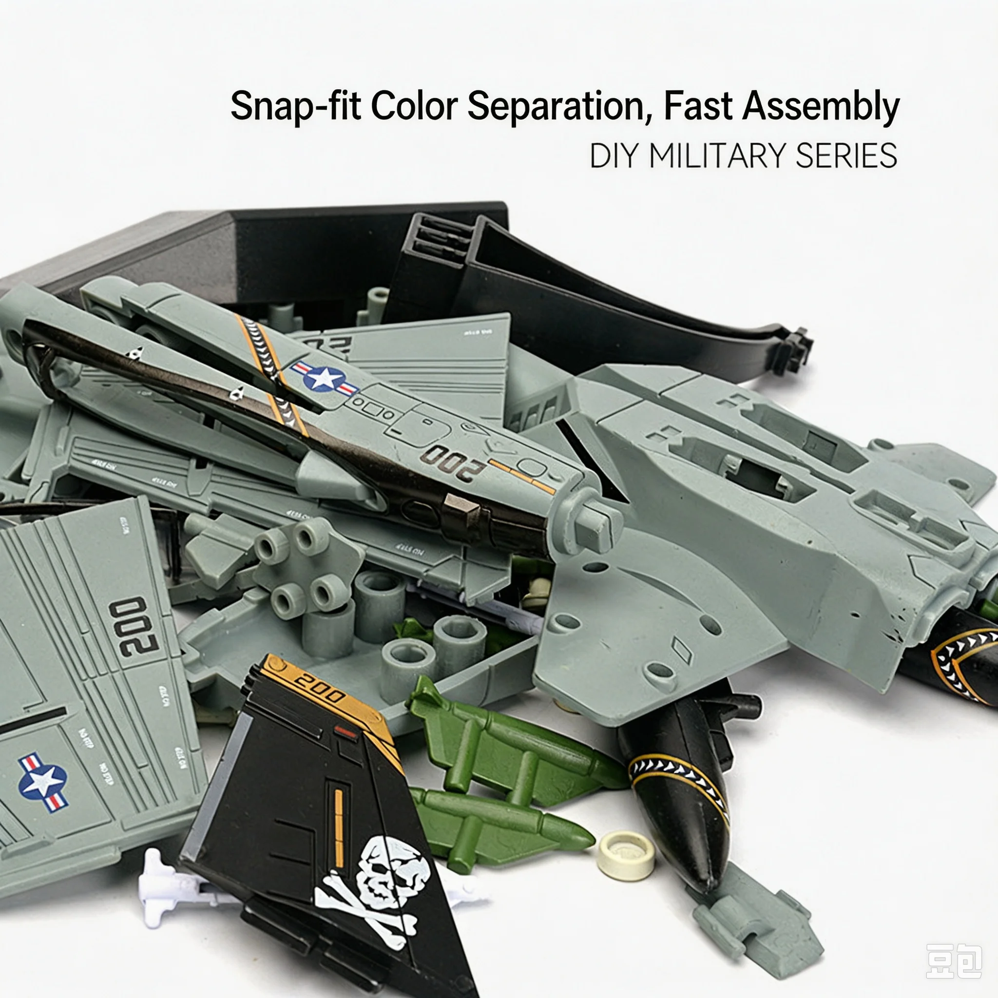 1/72 US F/A‑18F Super Hornet Multirole Fighter, Snap‑together Pre‑painted Assembly Model Toy