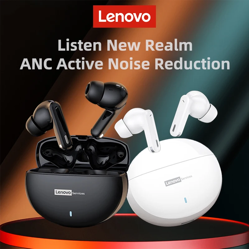 Lenovo LE253 TWS Wireless Bluetooth 6.0 Earphone ANC Noise Reduction HiFi Sound Headphones Sports Headset Touch Control With Mic