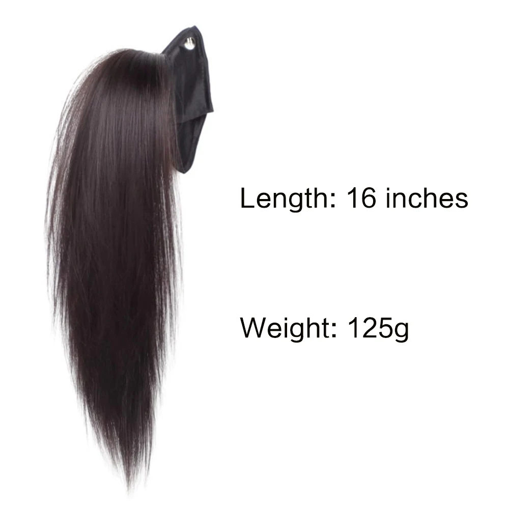 Half Up Fluffy High Straight Ponytail Synthetic Hairpiece Heat Resistant Natural Hair Accessories for Women Daily Party Casual view 6