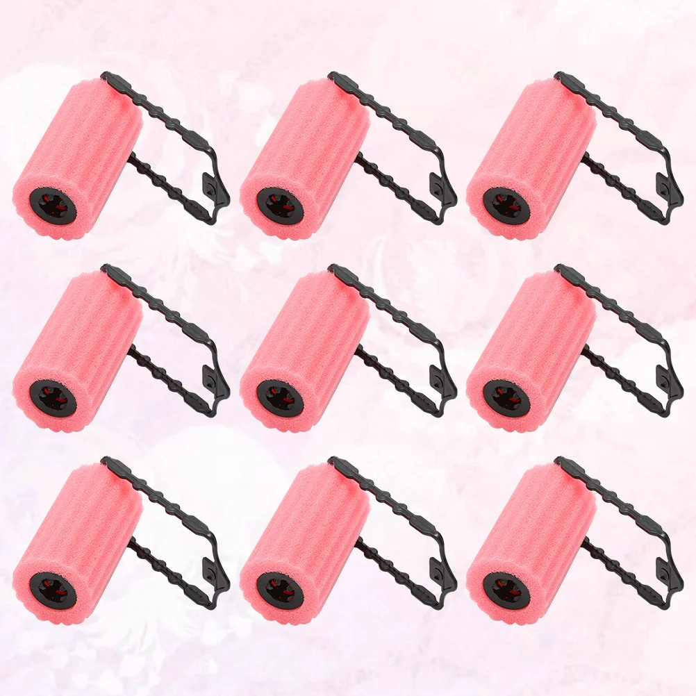 

12 Pcs Sponge Rollers Hair Straightener Curler Princess Crown Clip Foam Flexible Modeling