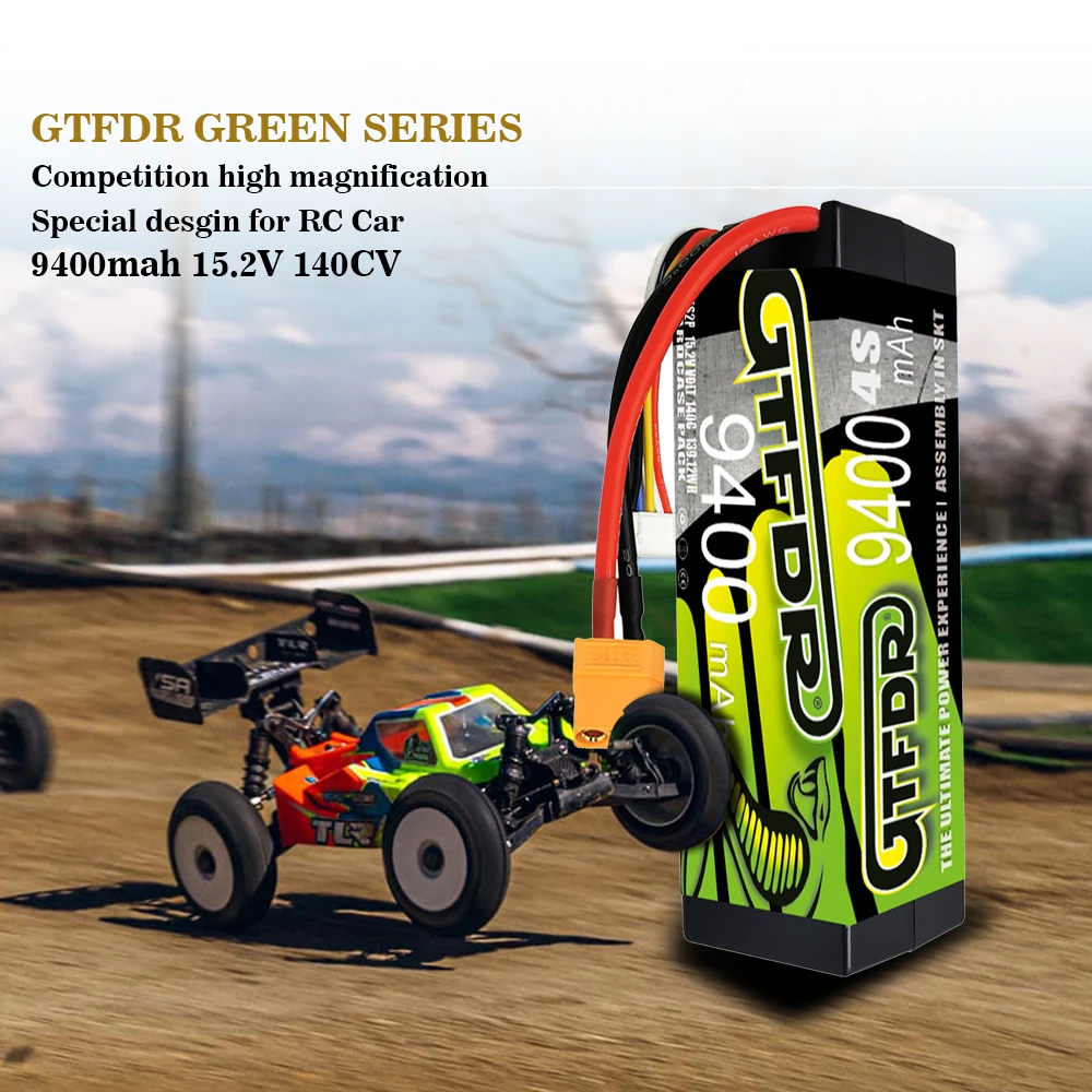 GTFDR 4S 3S HV 11.1V 14.8V 15.2V bateria LIPO 5200MAH 6200MAH 7200MAH 8400MAH 9400MAH 100C 140C dla samochodu RC 1/10 1/8 Buggy truggy