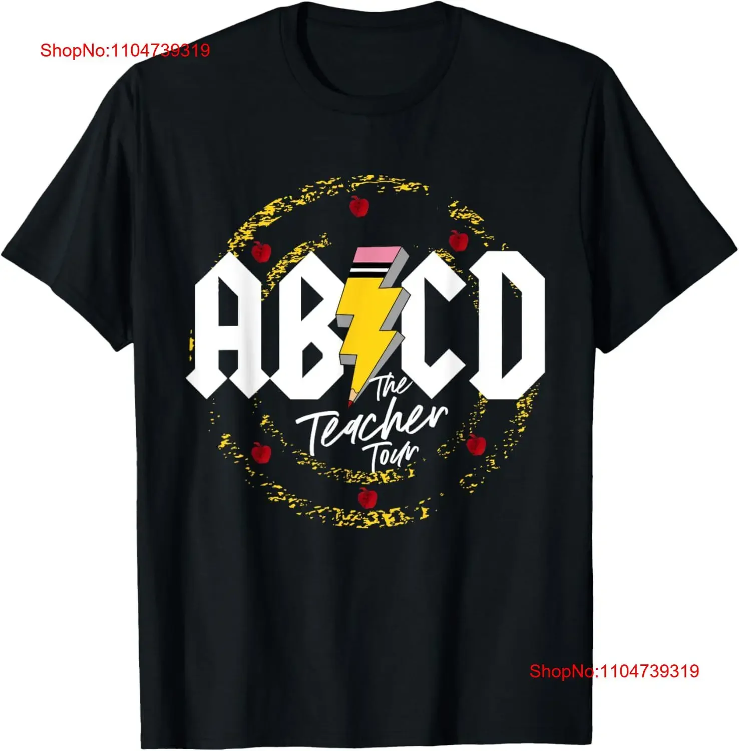 

Футболка ABCD The Teacher Tour Last Day Of School Rockin', винтажная стираная дышащая эластичная мужская удобная универсальная футболка