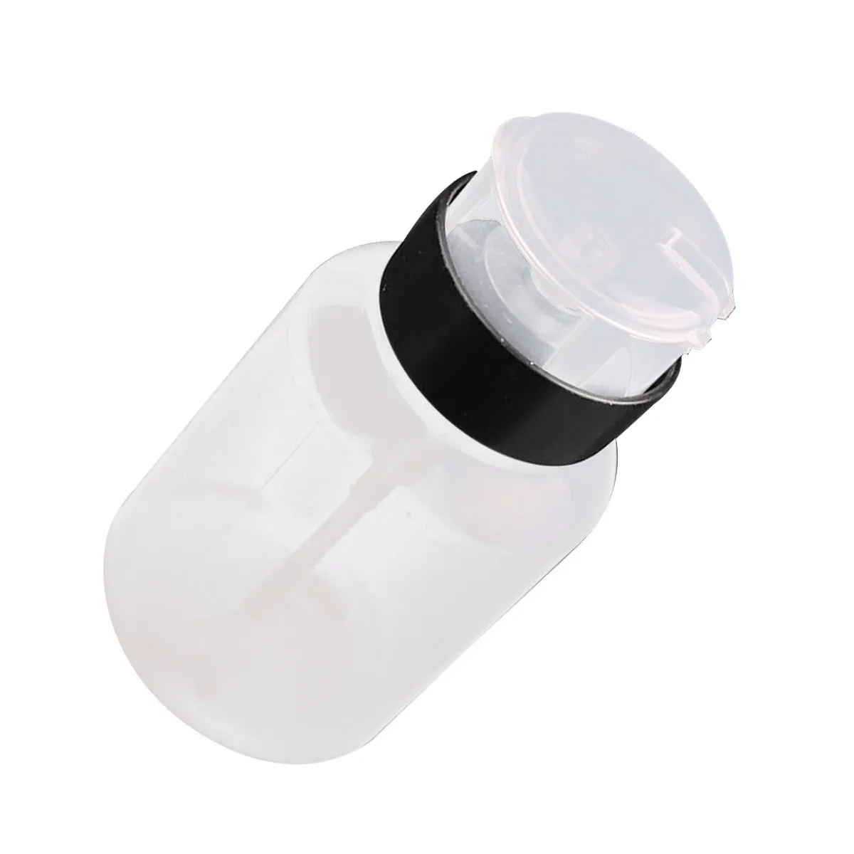 220 Ml Nail Polish Remover Press Pump Bottle Lockable Subpackaging Dispenser for Toner Liquid Storage Sanitary Easy Use