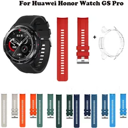 Protector Case with Silicone Watchband For Huawei Honor Watch GS Pro Strap Smart Bracelet Wriststrap Quick Release WristBand