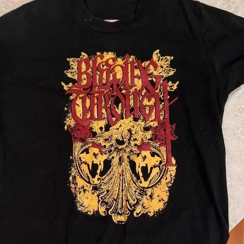 Bleeding Through Music For Lovers Black T Shirt Cotton Full Size RD42